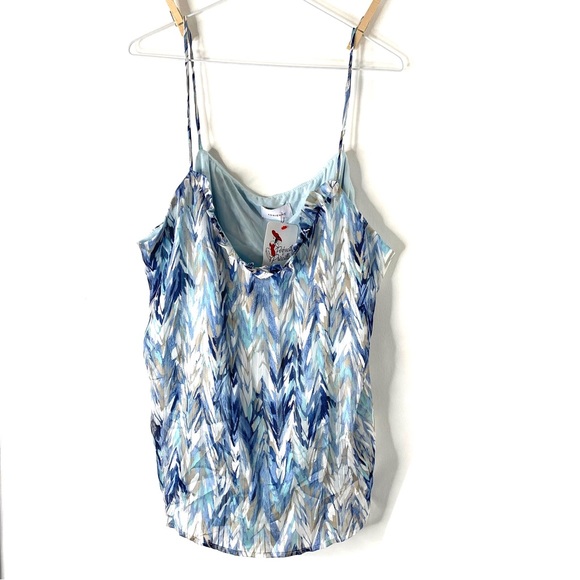 Adrienne Watercolour Print Lined Tank Top NWT - Picture 5 of 9